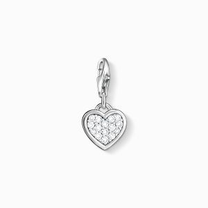 Thomas Sabo Charm Pendant - Glitter Heart - 0967-051-14