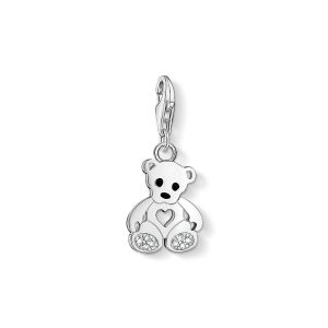 Thomas Sabo Charm Pendant - Teddy Bear with Heart