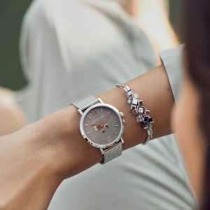 Coeur De Lion Watch - Cool Grey with Milanese Strap 7600701724