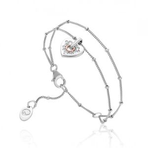 Clogau Cariad Sparkle Double Chain Bracelet 3SCAS0062