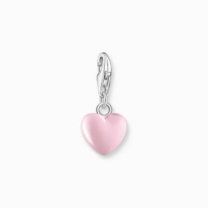 Thomas Sabo Pink Silver Heart Charm 1993-007-9