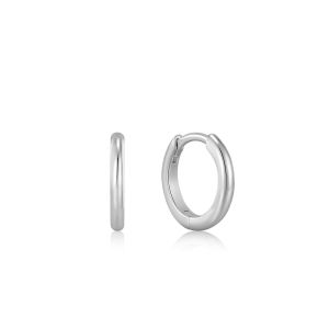 Ania Haie Smooth Huggie Hoop Silver Earrings - E035-16H