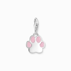 Thomas Sabo Charm Pendant - Pink Paw Charm