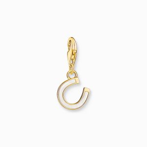 Thomas Sabo Horseshoe Charm Enamel and Gold Plated 2018-427-14