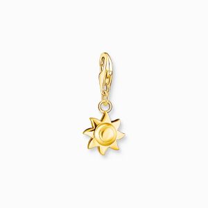 Thomas Sabo Charm Pendant - Gold Plated Sun 2024-413-39