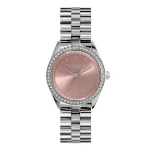 Olivia Burton Sports Luxe Mellow Rose and Silver Bracelet Watch - 24000134