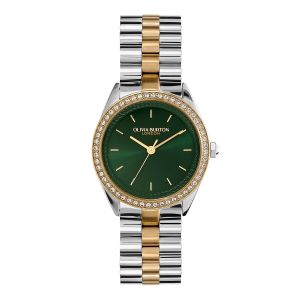 Olivia Burton Sports Luxe Forest Green and Two Tone Bracelet Watch - 24000137