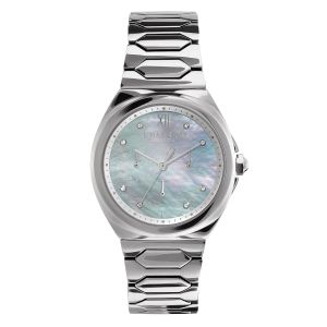 Olivia Burton Lustre Multi-Function Light Grey and Silver Bracelet Watch - 24000149