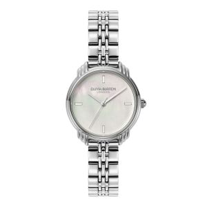 Olivia Burton Classic 30mm Art Deco Ivory and Silver Bracelet Watch. Item code 24000293.