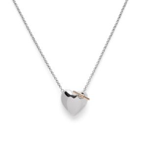 Olivia Burton Classic Knot Heart Silver Necklace