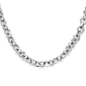Olivia Burton Honeycomb Silver Link Necklace - 24100088