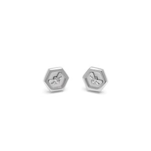 Olivia Burton Signature Minima Bee Silver Stud Earrings - 24100105