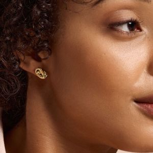 Olivia Burton Classic Lover's Knot Gold Plated Stud Earrings - 24100225
