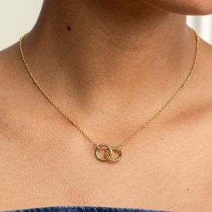 Olivia Burton Amity Interlock Gold Plated Necklace - 24100312