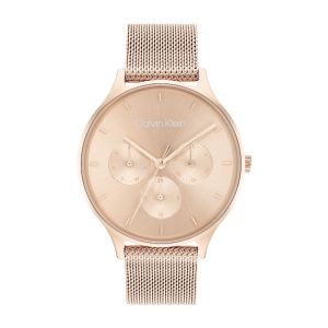 Calvin Klein Timeless Mesh Rose Gold Watch 25200102