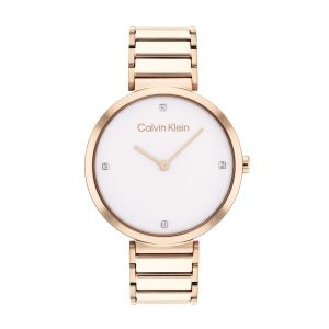 Calvin Klein Minimalistic T Bar Watch - Rose Gold