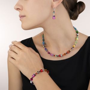 Coeur De Lion Multicolour Rainbow GeoCUBE Necklace 2838101520