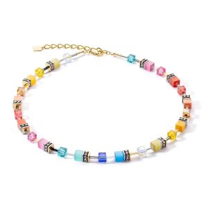 Coeur De Lion GeoCUBE Necklace - Iconic Multicolour Gold 2838101521