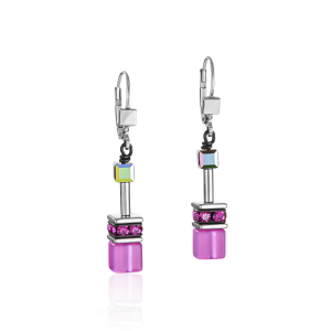 Coeur De Lion Pink GeoCUBE Earrings 2838201520