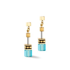 Coeur De Lion GeoCUBE Earrings - Iconic Gold Turquoise 2838210616