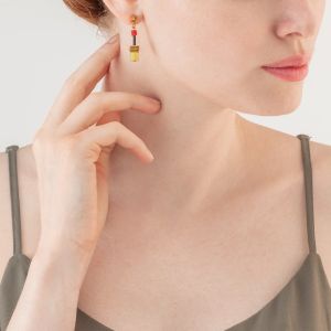 Coeur De Lion GeoCUBE Earrings - Iconic Multicolour Indian Summer