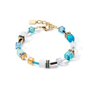 Coeur De Lion GeoCUBE Bracelet - Iconic Gold Turquoise 2838300616