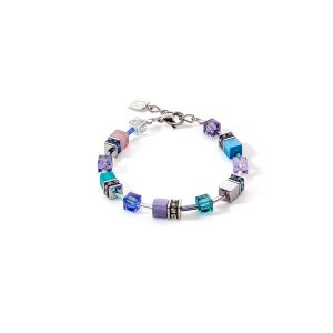 Coeur De Lion GeoCUBE Bracelet - Iconic Turquoise and Purple 2839300608
