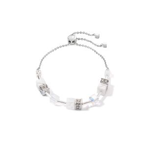 Coeur De Lion GeoCUBE Slider Bracelet - White Rock Crystal and Howlite 3035301400