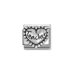 Nomination Teacher Heart with Dots Charm 330101/89