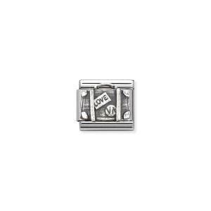 Nomination Classic Oxidised Silver Suitcase Charm 330101_62