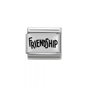 Nomination Classic Charm Oxidised Steel and 925 Silver Friendship 330102_40