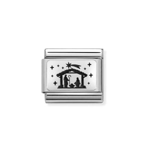 Nomination Silver Nativity Charm. Item Code 330111/38