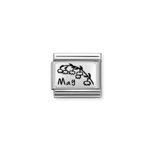 Nomination Classic Composable Link - Lily Flower Charm Sterling Silver May