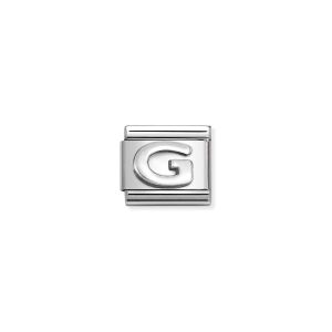 Nomination Classic Oxidised Silver Letter G Charm