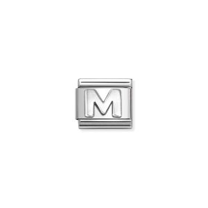 Nomination Classic Oxidised Silver Letter M Charm