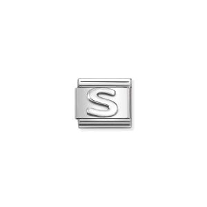 Nomination Classic Oxidised Silver Letter S Charm