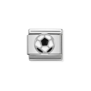 Nomination Classic Silver and Enamel Soccer Ball Charm 330202_13