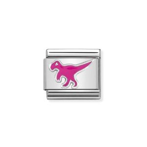 Nomination Classic Pink Enamel Dinosaur Charm 330204/21