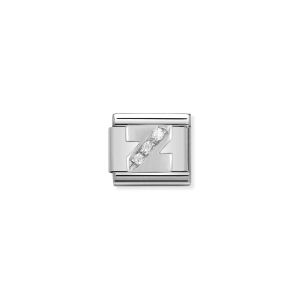 Nomination Silver and Zirconia Classic Letter Charm - Z