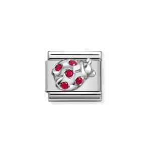 Nomination Silver and Red Zirconia Ladybug Charm 330304_36