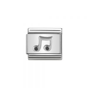 Nomination Classic 925 Silver and Zirconia Music Note Charm