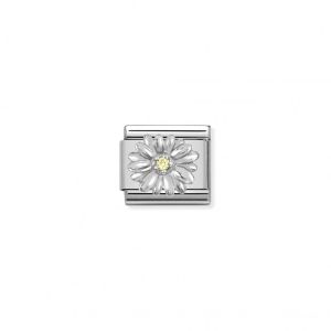 Nomination Classic Silver and Cubic Zirconia Daisy Charm 330311_13
