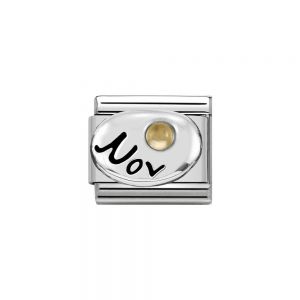 Nomination Classic Sterling Silver November Citrine Birthstone Charm 330505_11