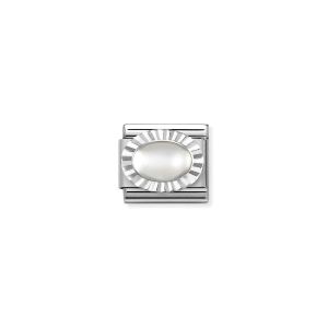 Nomination Classic Silvershine Charm Diamond Oval Moon Stone 330507_17