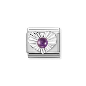 Nomination Classic Silvershine Diamond Amethyst Charm