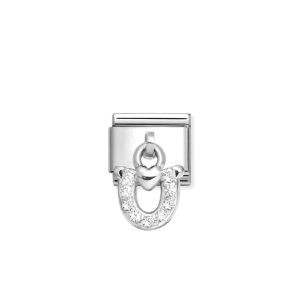 Nomination Classic Charm Silver Horseshoe with Heart - 331800_32
