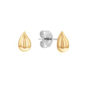 Calvin Klein Sculptured Drops Earrings - Gold Plated