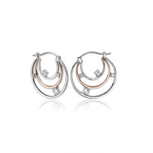  Clogau Awyr Y Nos Hinged Hoop Earrings 3SAYN0189