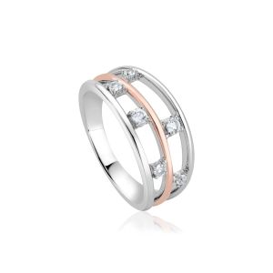 Clogau Awyr Y Nos Silver Ring 3SAYN0191-O