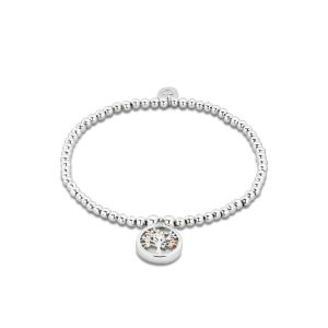Clogau Tree of Life Sterling Silver Affinity Bracelet with Mother of Pearl